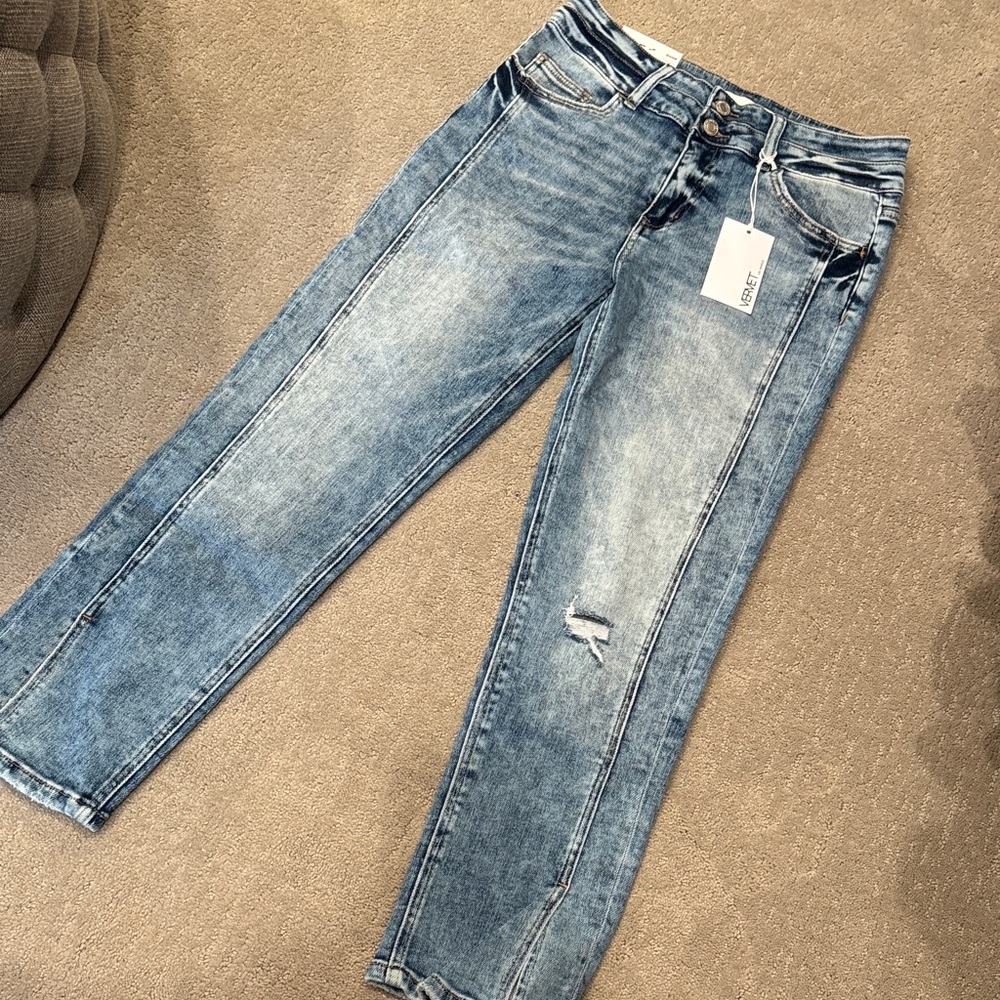 Vervet Blue Straight Leg Jeans